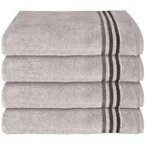 SCHIESSER Skyline Color Handtuch 4 x 50 x 100 cm silber