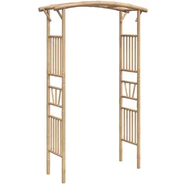 vidaXL Rosenbogen Bambus 118 x 40 x 187 cm Braun