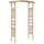 vidaXL Rosenbogen Bambus 118 x 40 x 187 cm Braun