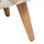 Beliani Hocker Takoma Baumwolle 50 x 35 x 30 cm Beige