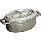 Staub Cocotte 23 cm oval graphitgrau