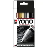 Marabu Yono Acrylmarker Metallic 1.5-3mm sortiert, 4er-Set (1240000004001)