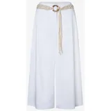 More & More Culotte mit Gürtel Weiß 34