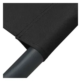 vidaXL Sonnenliege 173 x 200 x 45 cm Schwarz