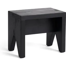 HAY Manolito Hocker Holz 30 x 25 x 19 cm Schwarz
