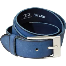 Tom Ramsey Ledergürtel Vintage-Look blau 135