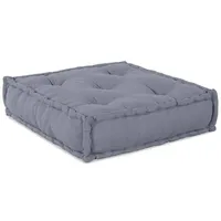 vidaXL Puffsofa 2-Sitzer Modular Umwandelbar Grau Stoff