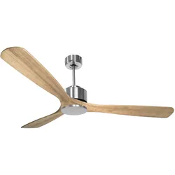 PURLINE Deckenventilator ø166 cm Wifi Reversible Hypersilence Reversible für 50 m2 MljetD166C0269776 Silber