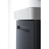 Duravit No.1 Waschtischunterbau Türanschlag links, 440x386x478mm, N14267L49490000, Farbe: Graphit Matt