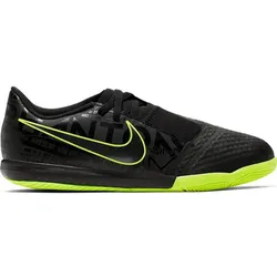 NIKE Kinder Fußballschuhe Halle "Nike Jr., BLACK/BLACK-VOLT, 33