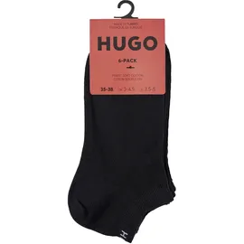 Hugo Sneakersocken 6er Pack Schwarz 39-42