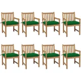 vidaXL Gartenstuhl 60 x 100 x 90 cm grün 8 St.