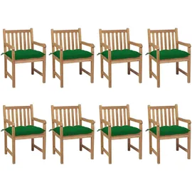 vidaXL Gartenstuhl 60 x 100 x 90 cm grün 8 St.