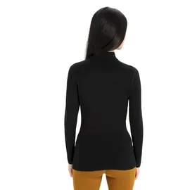Icebreaker Damen 260 Tech Turtleneck Longsleeve (Größe S, schwarz)