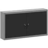 vidaXL Werkzeugschrank Stahl 100x20x55 cm schwarz