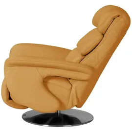HIMOLLA Relaxsessel 7628 Leder 83 x 109 x 90 cm Gelb mit Relax-Funktion