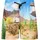 ZigZag Badeshorts Tino beige/blau 116