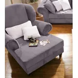 Home Affaire XXL-Sessel HOME AFFAIRE "King Henry, Sessel, Ohrensessel, Relaxsessel, Big Sessel, Breite 121cm", grau (anthrazit), B:121cm H:111cm T:107cm, Luxus-Microfaser (100% Polyester);Samtcord »Ribbon« (88% Polyester 12% Polyacryl), Sessel, XXL-Sessel, mit