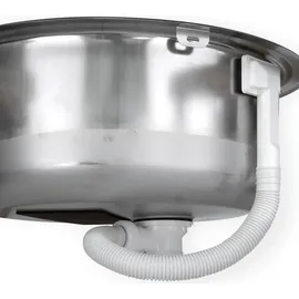 stabilo-sanitär Ronda 1 rund links Einbauspüle edelstahl Handbetätigung 450 x 450 mm