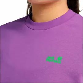 Jack Wolfskin Celebrate The Paw Crewneck Sweatshirt - Paw Foxglove - L