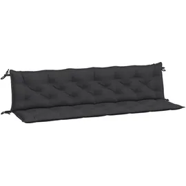 vidaXL Bankauflage 200 x 50 x 7 cm schwarz 2 St.