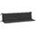 vidaXL Bankauflage 200 x 50 x 7 cm schwarz 2 St.