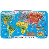 Janod Magnetische Weltkarte Puzzle-version Spanisch - Multicolor - 92