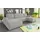 Sofnet Wohnlandschaft Cord U-Form 3-Sitzer Grau