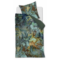 Beddinghouse Bettwäsche Floral Embrace 135 x 200 cm Satin Blau-Grün