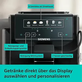 Siemens EQ500 iAroma TP551E09 Klavierlack schwarz