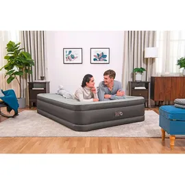 BESTWAY Fortech Doppelluftbett mit integrierter Elektropumpe 203 x 152 x 46 cm