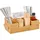 Relaxdays Besteckhalter 11,5 x 35 x 15 cm Farbe Natur
