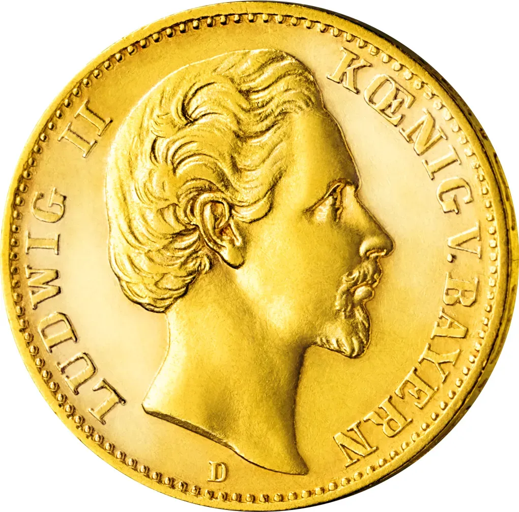 Goldmünzen König Ludwig II.