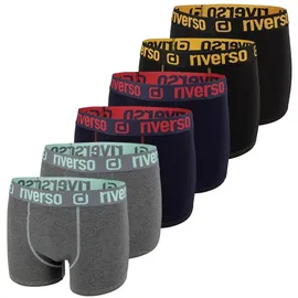 Riverso RIVOle Boxershorts Blau / Mehrfarbig M 6er Pack