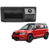 Rückfahrkamera Für Skoda Für Yeti 2014 2015 2016 2017 2018 2019 Auto-Backup-Reverse-Parkmonitor CCD HD AHD Kofferraumgriff Rückfahrkamera Auto-Rückfahrkamera(D170 AHD 720P)