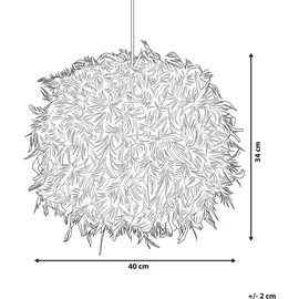Beliani Hängeleuchte Drava