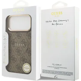 GUESS iPhone 17 Pro Max Hardcase braun
