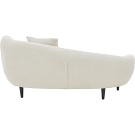 Atlantic Home Collection Olivia Chaiselongue Massivholz, Creme, 176B x 97T x 76H cm