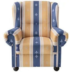 Ohrensessel Torello Blau Mikrofaser