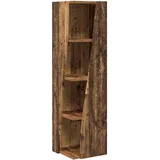 MOBCANT Modern Eckschrank & Aufbewahrungsschränke Altholz Holzwerkstoff Schließfächer mit Stauraum Spind Schrank für Arbeitszimmer Abstellraum Keller Flur (27.5 x 27 x 102 cm)