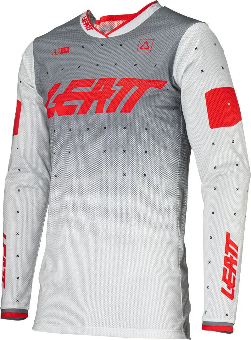 Leatt 4.5 Lite Gradient 2024 Motocross Jersey, grau-rot, Größe S für Männer