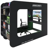 Minecraft Hochbett Minecraft ca. 120x200 cm Schwarz