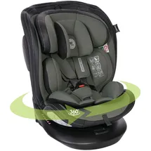Lorelli Auto Kindersitz Aviator, Mitwachsender Autositz mit Isofix i-Size 40-150cm, Babysitz ab Geburt, 360 Grad drehbar, grün