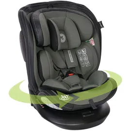 Lorelli Auto Kindersitz Aviator, Mitwachsender Autositz mit Isofix i-Size 40-150cm, Babysitz ab Geburt, 360 Grad drehbar, grün