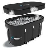 Vitalic Premium Eisbadefass für Erwachsene – Sitz- und Liegebad Aufblasbares Ice Bath Tauchbecken 1 St