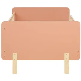 Homestyle4u Kinderbett 2606 90 x 200 cm Kiefer massiv rosa