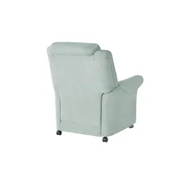 Polstermöbel Oelsa Fernsehsessel Andorra Mikrofaser 87 x 108 x 110 cm Blau mit Rollen