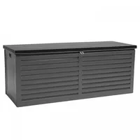 Gartenbox Kissenbox Auflagenbox - Larus 390 Liter - Dunkelgrau