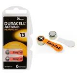 6 stück Duracell ActivAir 13 MF Hörgerätebatterien 6er Blister Batterie