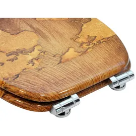 Sanilo WC-Sitz World Map Braun